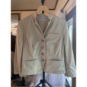 Tommy Hilfiger Vintage Women's Beige /Tan Blazer Size Large 3/4 sleeves